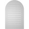 Ekena Millwork Round Top Surface Mount PVC Gable Vent: Functional, w/ 3-1/2"W x 1"P Standard Frame, 26"W x 40"H GVPRT26X4001SF - alternate 4